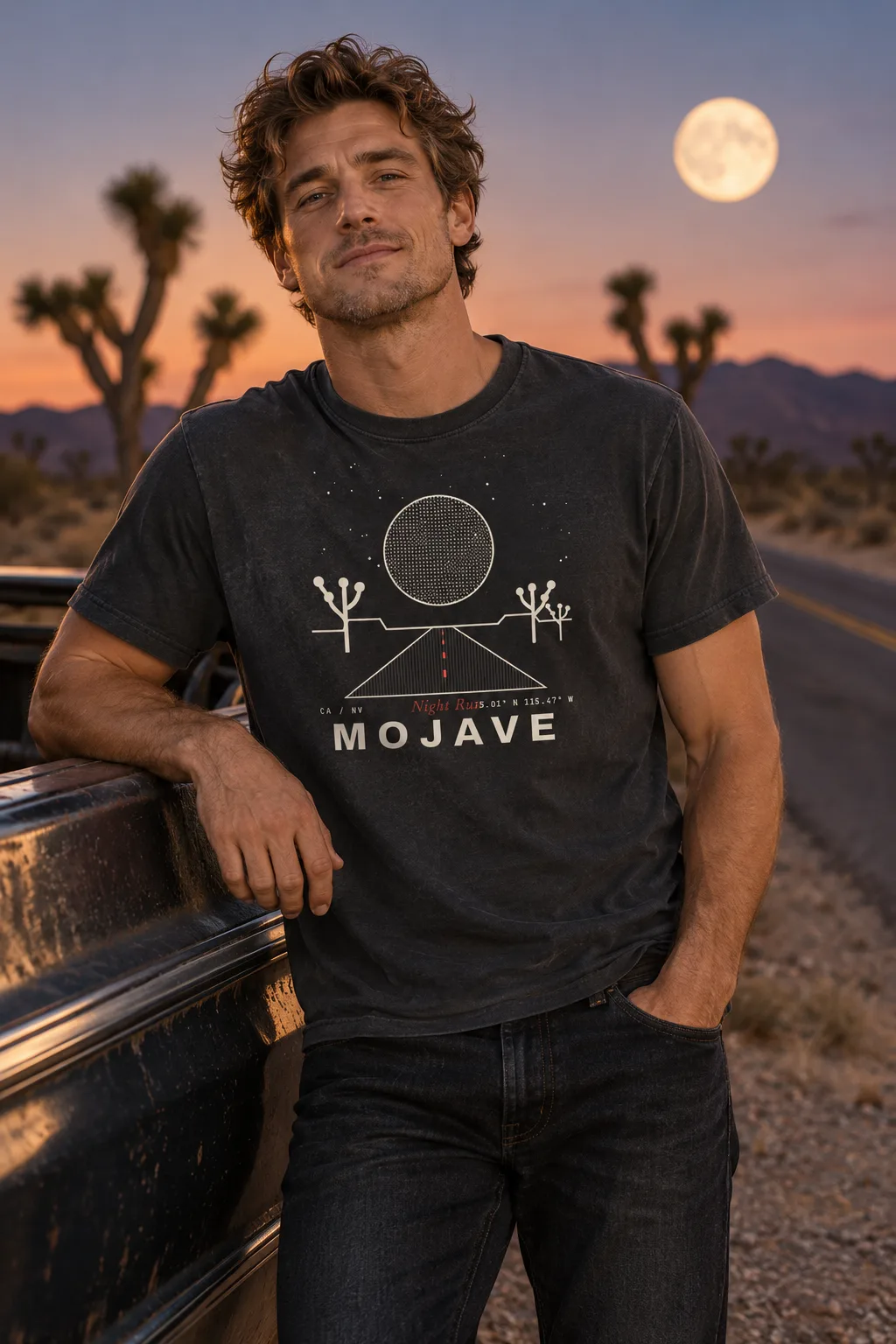 Mojave Night Run Heavyweight Tee — Jake