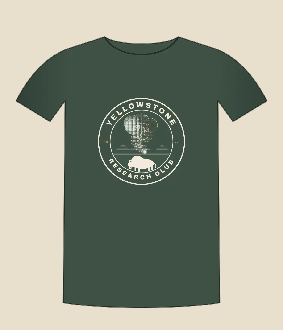 Yellowstone Research Club Heavyweight Tee — Forest